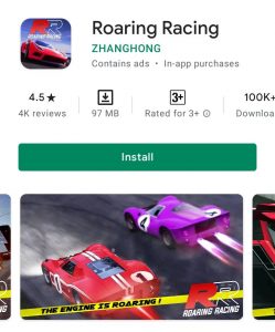Roaring Racing game