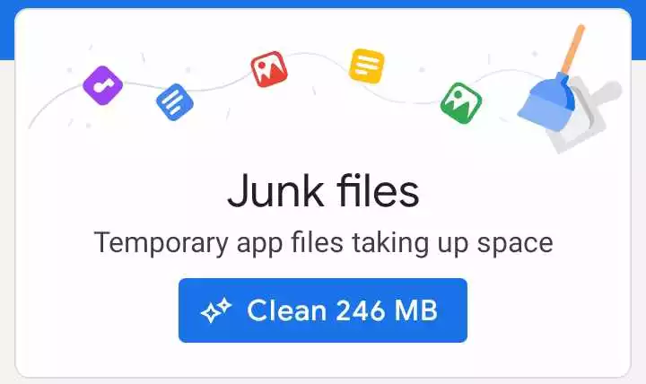 delete junk files using any app
