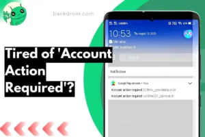 Tired of 'Account Action Required' thumbnail with screenshot of it