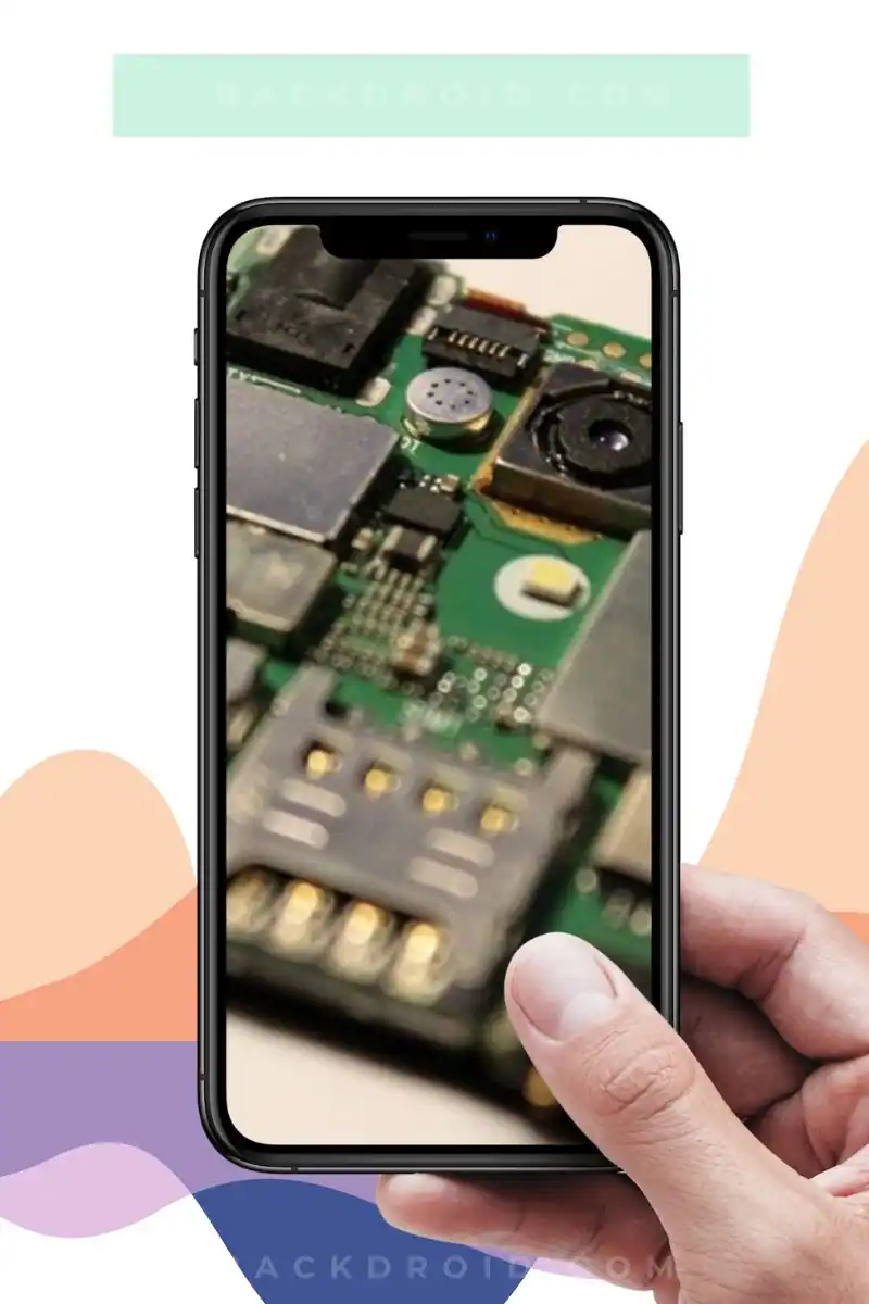 phone's hardware shown on a capture photo shown on a android