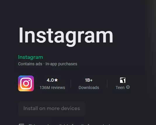 Instagram App update