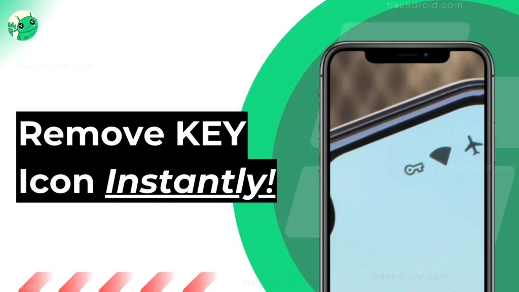 thumbnail to remove the key icon on android