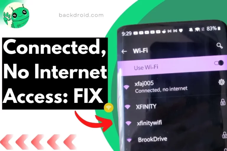 wifi connected but no internet access screenshot with overlay text to fix it